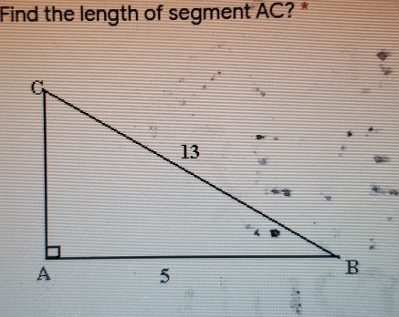 Find the length of segment AC? *