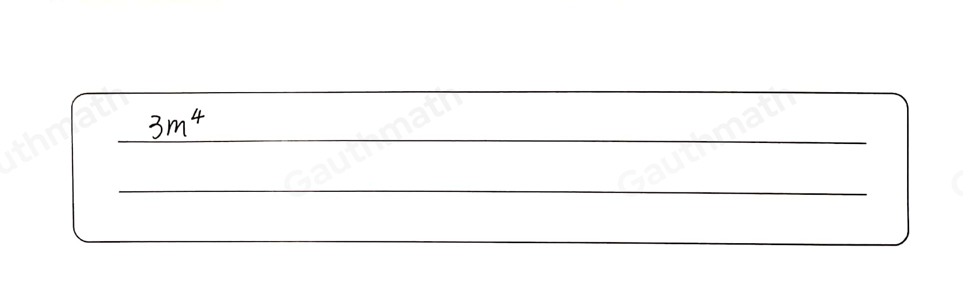 I» Which expression has a base with an exponent of 4? 4 . x . y 3m4 p+4 4z3